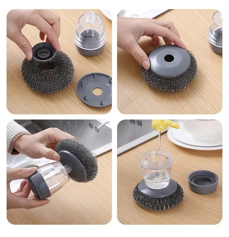 Cepillo de Platos con Dispensador de Jabón - Eficiencia y Comodidad en la Cocina 🧼🍽️