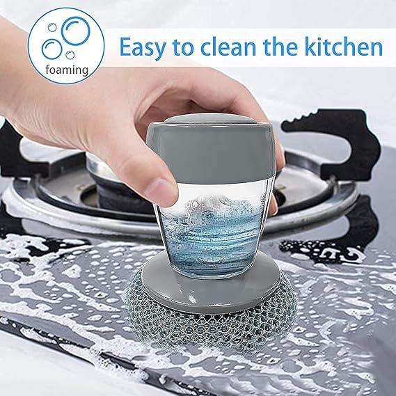 Cepillo de Platos con Dispensador de Jabón - Eficiencia y Comodidad en la Cocina 🧼🍽️